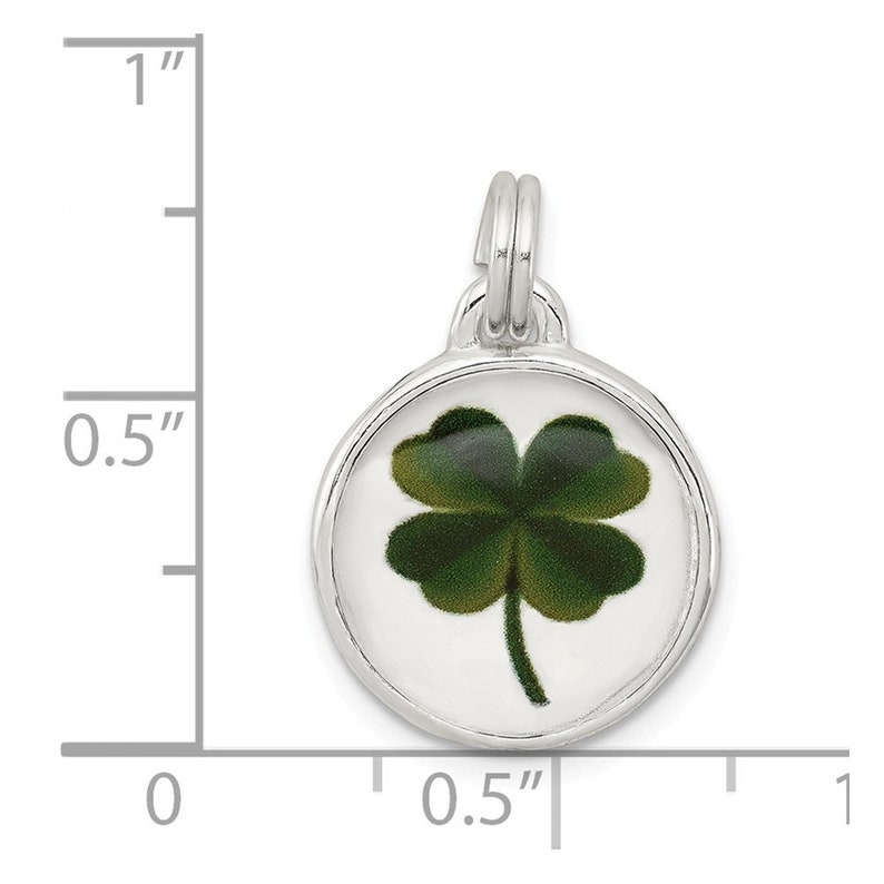 Sterling Silver Four Leaf Clover Charm New Pendant