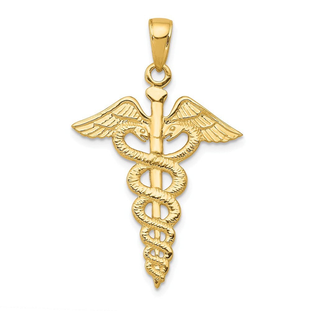 Caduceus pendant best sale gold