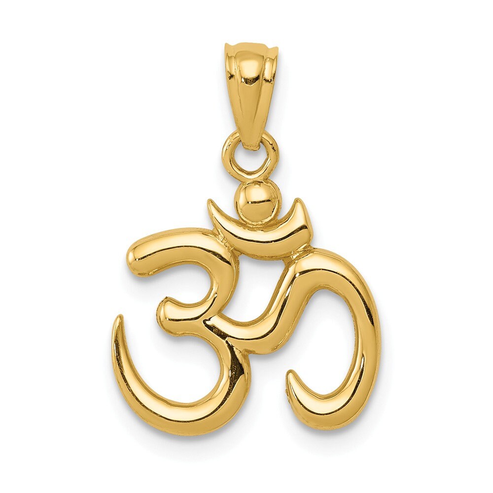 Mens gold om pendant sale