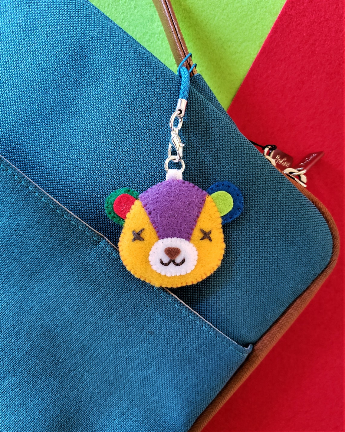 Animal Crossing Stitches Felt Phone Charm Keychain Etsy