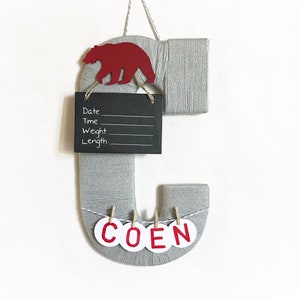 Hopital Porte Cintre Garcon Nursery Porte Decor Lettre Etsy