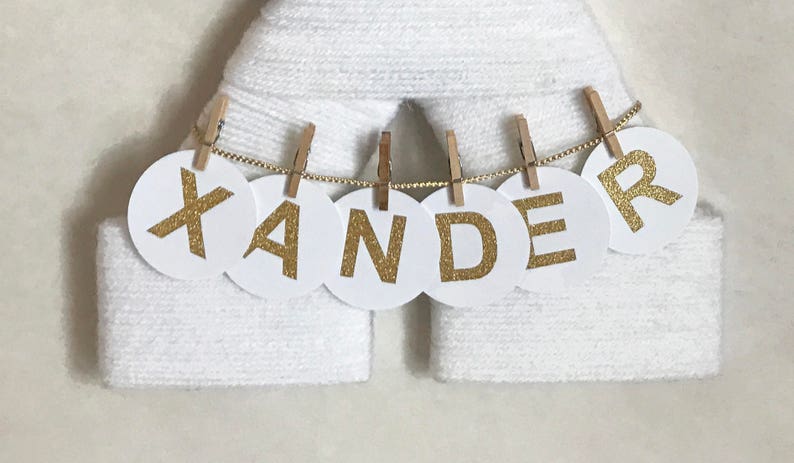 Letter X Yarn letter Hospital door hanger Baby shower gift Nursery decor Baby boy door hanger Hospital decor