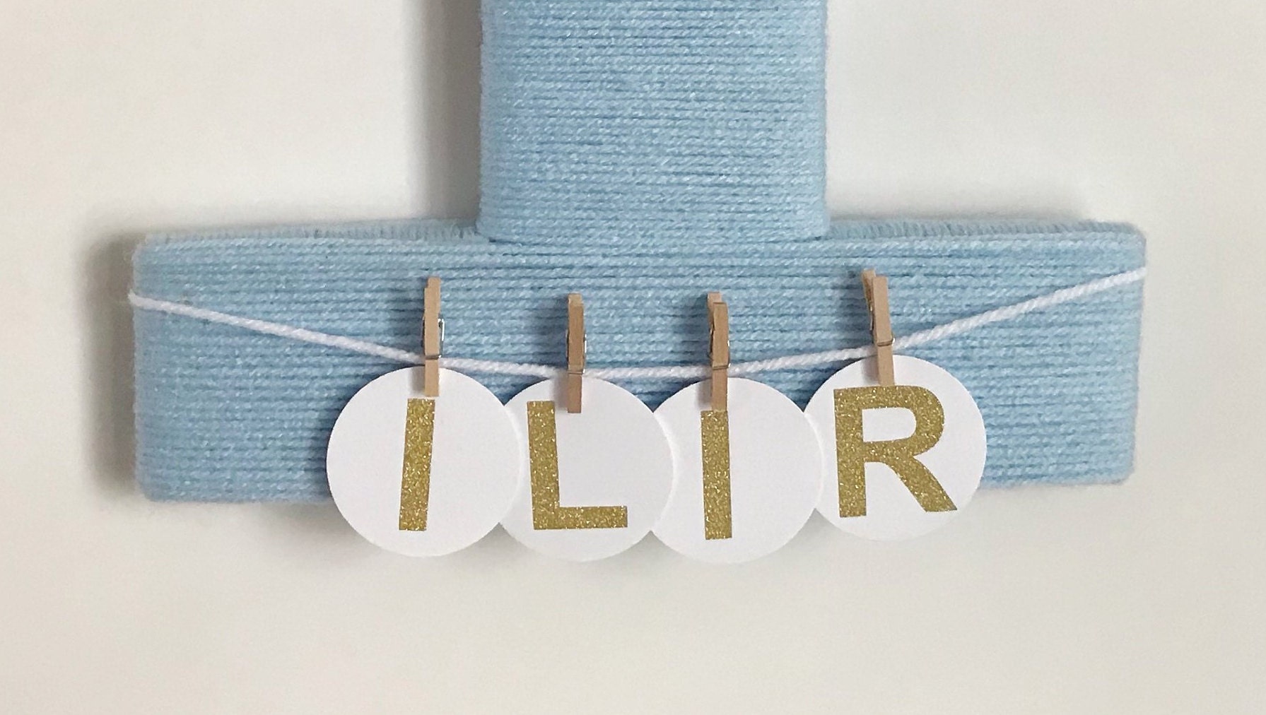 Letter I Hospital Door Hanger Baby Shower Gift Nursery Decor Gallery Photo