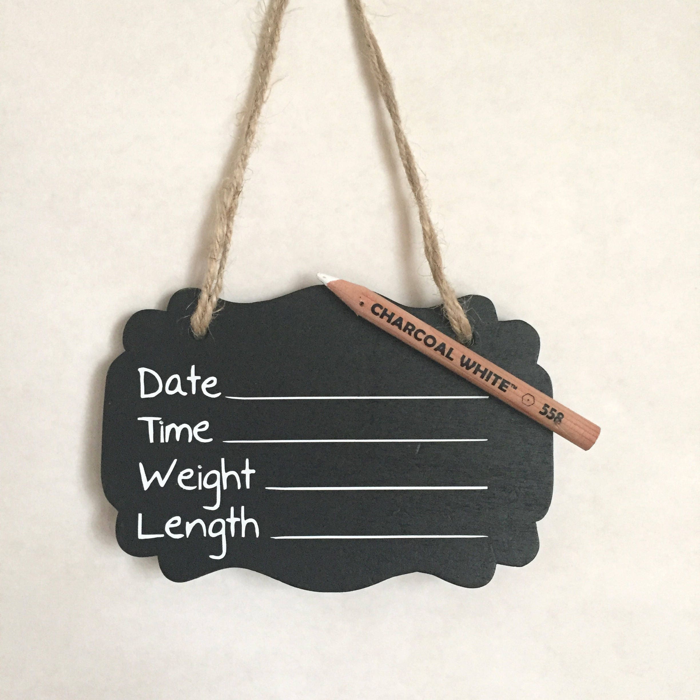 Hospital Door Hanger Boy Mountain Nursery Birth Announcement