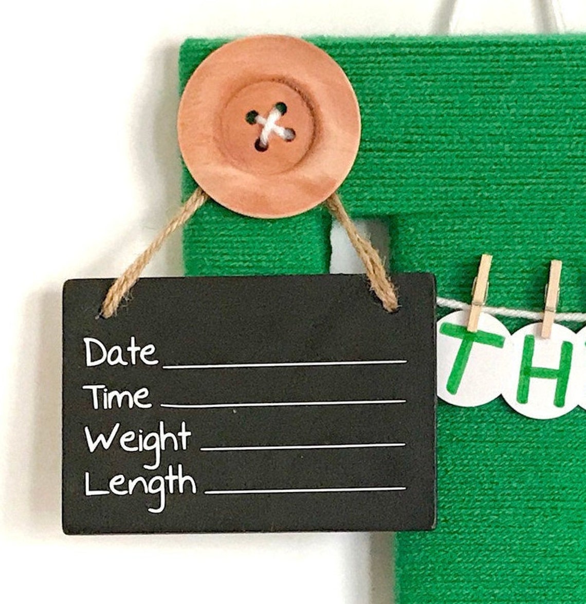 Hospital Door Hanger Boy / Nursery Door Decor / Letter D / Etsy