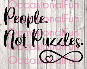Ludzie. Nie puzzle. Cyfrowy SVG