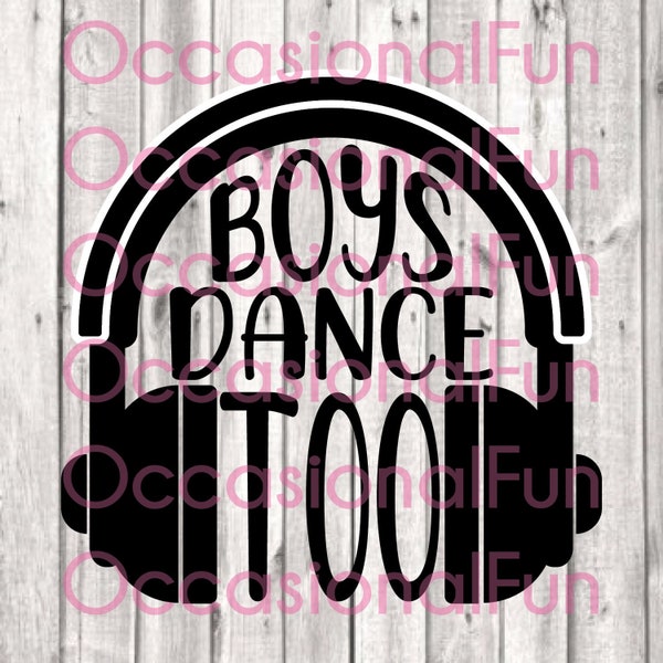 Boys dance too SVG