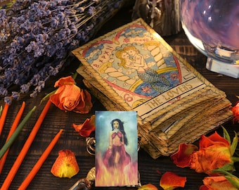 Pomba Gira, Conjure Card, Love, Change, Luck, Opportunity, Voodoo, Hoodoo, Witchcraft, Voodoo, Hoodoo, Conjure, Paquet, Talisman,