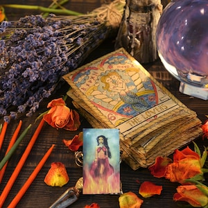 Pomba Gira, Conjure Card, Love, Change, Luck, Opportunity, Voodoo, Hoodoo, Witchcraft, Voodoo, Hoodoo, Conjure, Paquet, Talisman,
