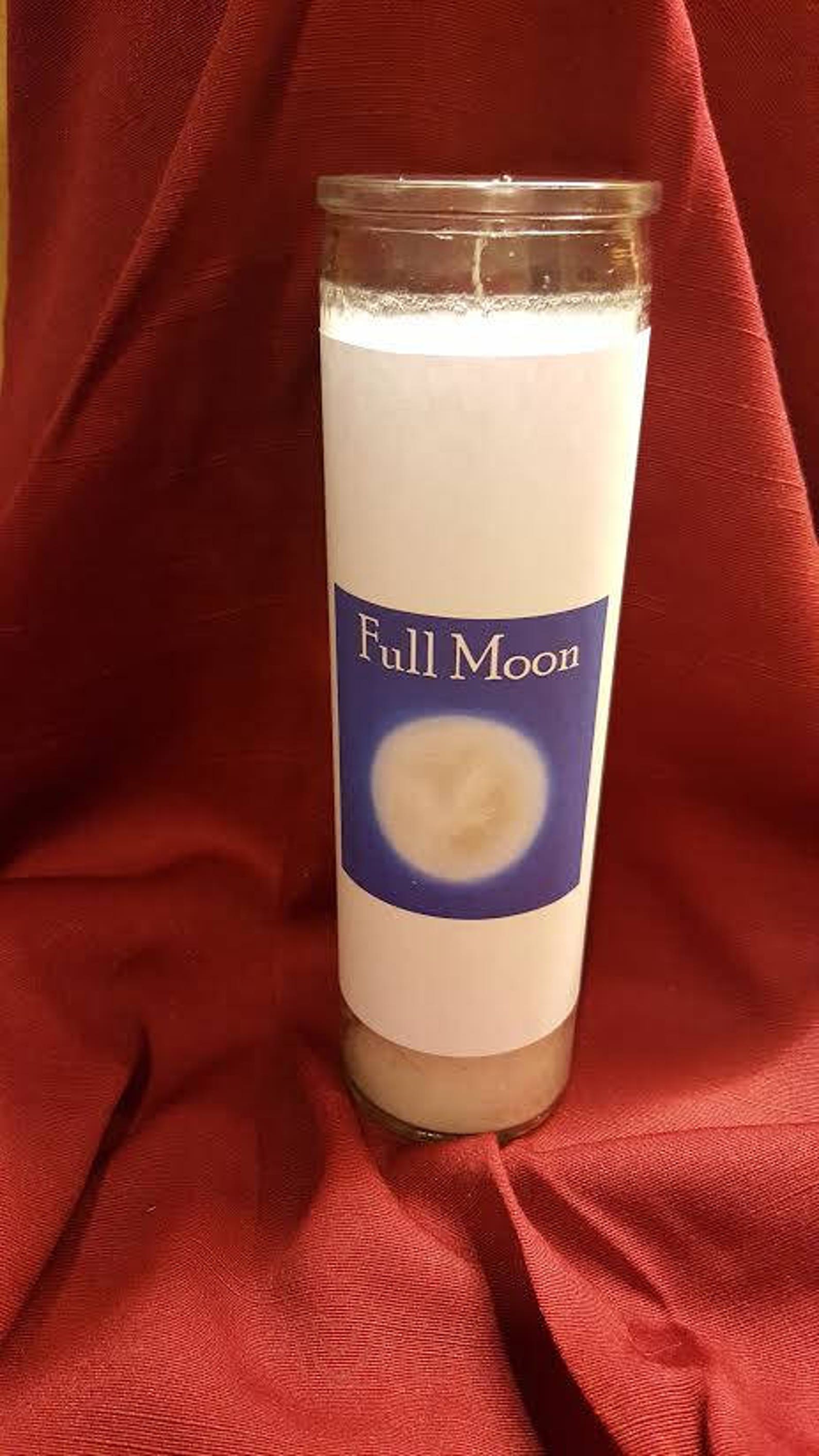 Full Moon Candle New Beginnings Manifestation Abundance Etsy
