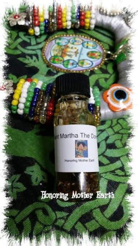 Saint Martha The Dominator Oil Voodoo Hoodoo Conjure Pagan Wiccan Altar Candle - 