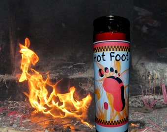 Hotfoot, Handgrub, Voodoo, Hoodoo, Candle, Novena, Conjure, Loaded , Altar, Wiccan, Pagan,