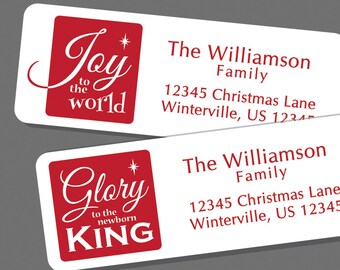 Christian Christmas Address Labels