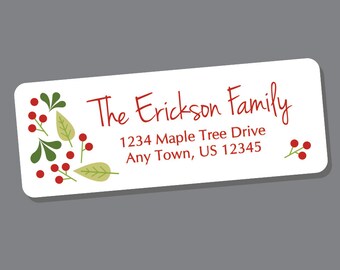 Christmas address labels walgreens