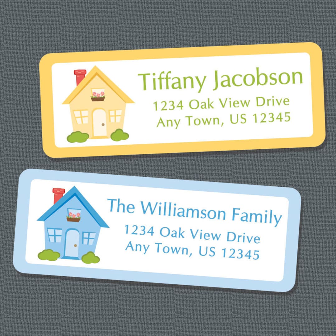 House Address Labels, Open House, New Address, New Home, Return Address