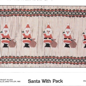 Christmas themed Smocking Plates - designed by Mollie Jane Taylor - English Smocking - Preowned 1980's - You Choose - Free Shipping