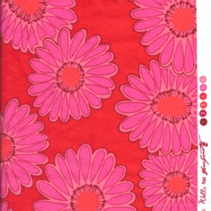 Fleurish - 2 yards - Valori Wells for Free Spirit Cotton Flannel  - Red RARE HTF