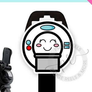 MRI Safe Retractable Badge Reel - Cute Kawaii MRI Machine Badge Reel - Non-Magnetic Badge Reel, MRI Tech Badge Reel, Mri Tech Gift