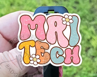 MRI Safe Retractable Badge Reel - Cute Spring MRI Tech Badge Reel - Non-Magnetic Plastic Badge Reel, Non-Ferrous Metal, MRI Tech Gift