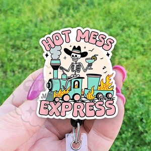 Porta credencial retráctil de acrílico con diseño de esqueleto, accesorio para credencial, resistente, seguro para resonancia magnética, regalo para enfermeras.