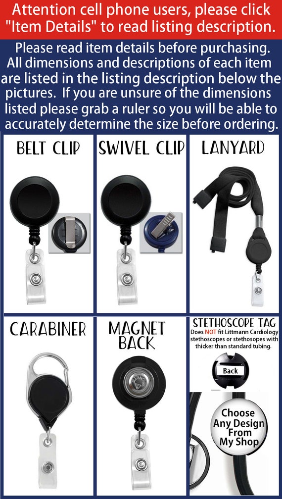 RZHV 'NICU Where Little Things Matter' Retractable Badge Reel – Baby Feet Design For Nurses, Doctors, Gift - View #10