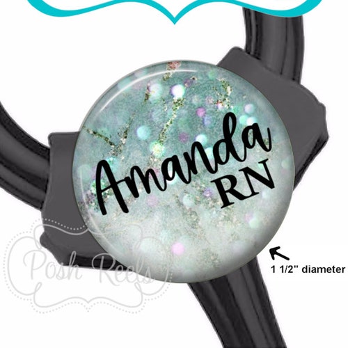 Yoke Cardiology Stethoscope Tag Purple Marble Stethoscope Etsy