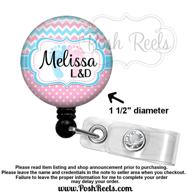 NICU Badge Reel - L&D Badge Holder - NICU Nurse Badge Reel Holder - B…