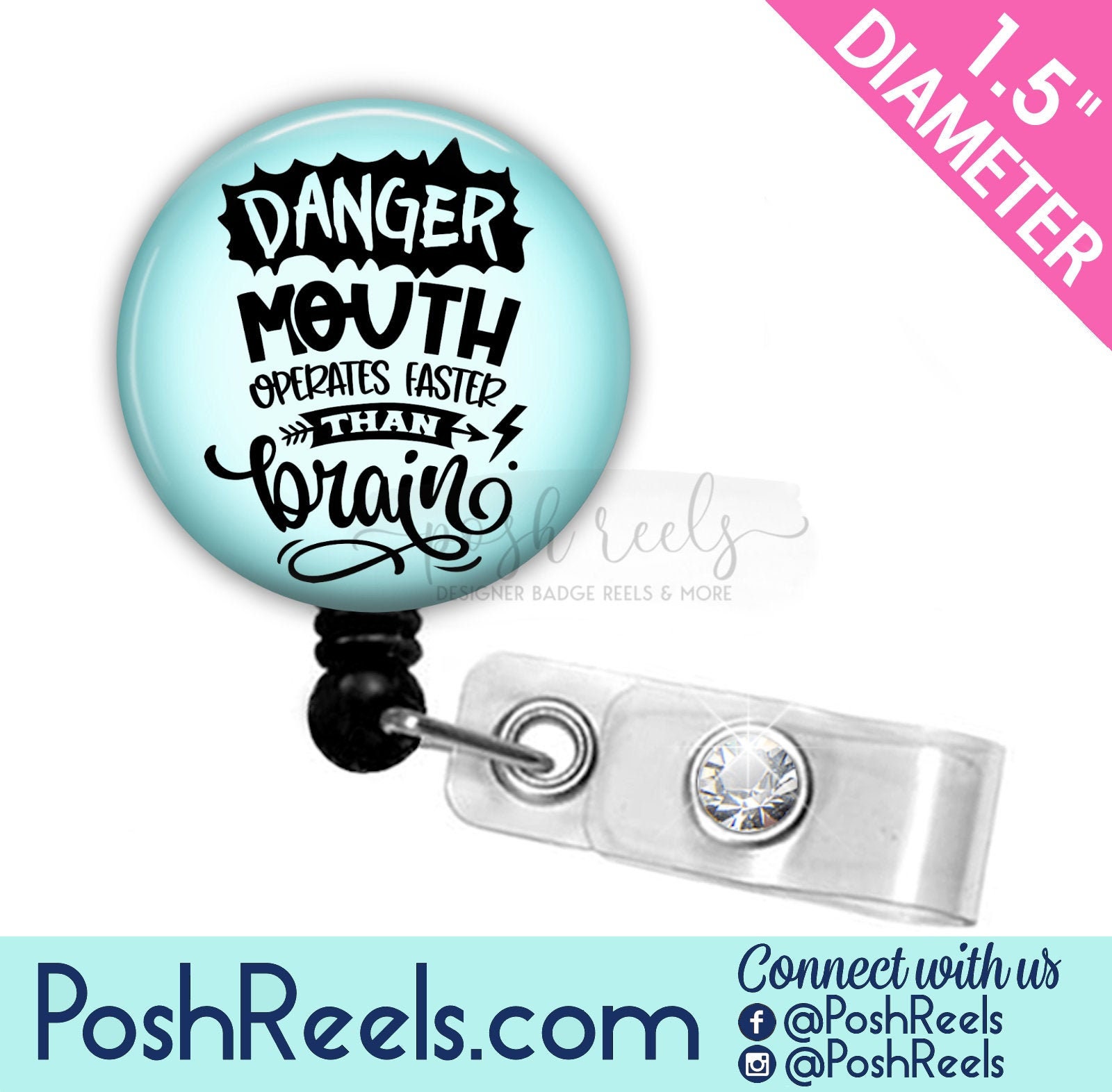 Funny Badge Reel Holder Sarcastic Badge Reel Sassy Quote Etsy