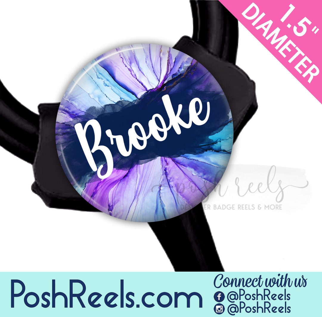 Alcohol Ink Stethoscope Tag Yoke Cardiology Stethoscope Tag Fits All