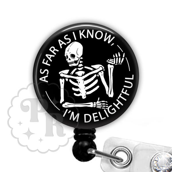 Bobine de badge amusante - Pour autant que je sache, je suis délicieux - Sarcastique - Technologie rayons X - Murse - Radiologie - mousqueton pour stéthoscope, lanière - 2348