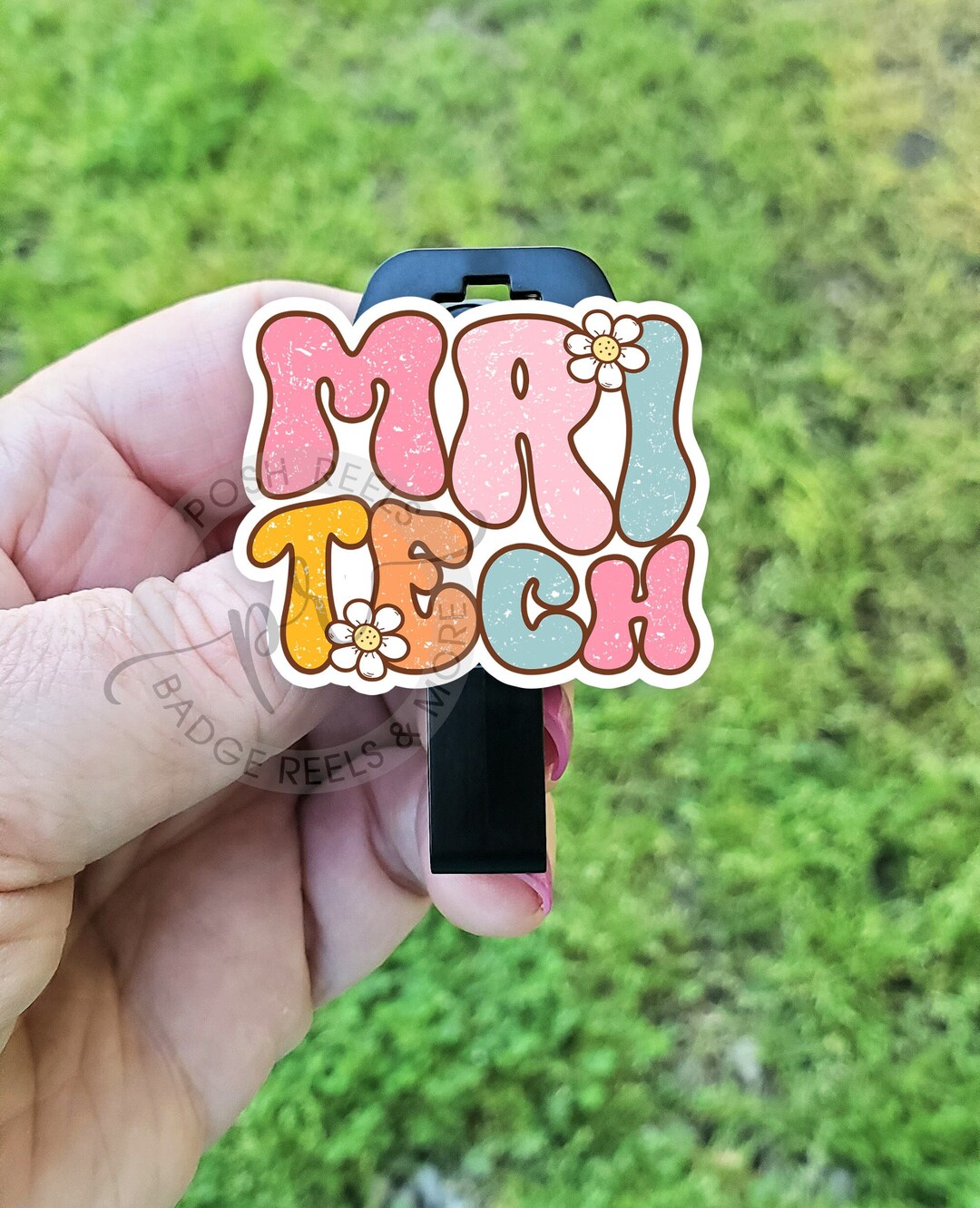 MRI Safe Retractable Badge Reel Cute Spring MRI Tech Badge Reel Non