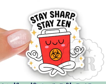 Funny Stay Sharp Interchangeable Acrylic Badge Reel Topper, Syringe Container Acrylic Swappable Badge ID Badge Topper For Nurses