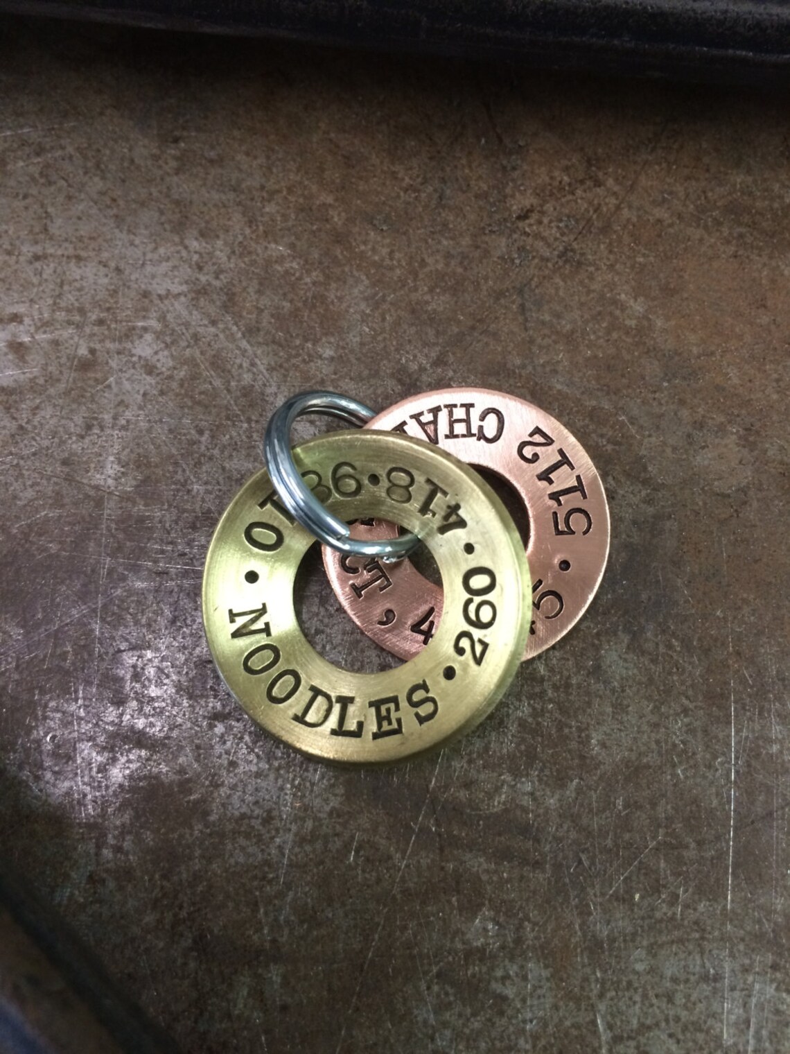 Hand Stamped Dog Tags Made to Order 11/4 Brushed Etsy