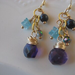Amethyst dangle earrings