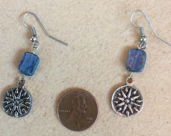 Kyanite earrings/ silver earrings/Kyanite jewelry