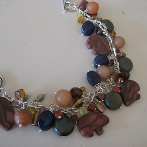 Southwestern beaded bracelet/jasper bracelet/peridot bracelet/western jewelry/ semi precious gemstone jewelry