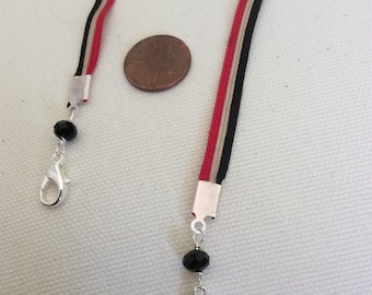 face mask holder/ribbon face mask necklace/face mask accessory/face mask jewelry/