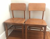 Vintage Wood School Chairs, Adult Size 18 quot , Library Chairs, Solid Wood, Large Quantity