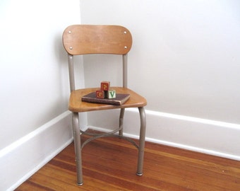 wooden school chair old school vintage wood school chair metal size 145 metal 165 etsy wooden school chair old school vintage wood school chair metal size 145 metal 165 etsy
