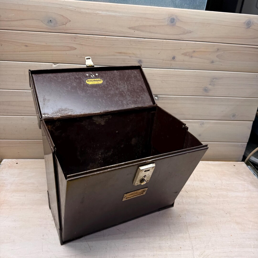 Vintage File Lock Box, Tidy File, Vintage Metal Box - Etsy
