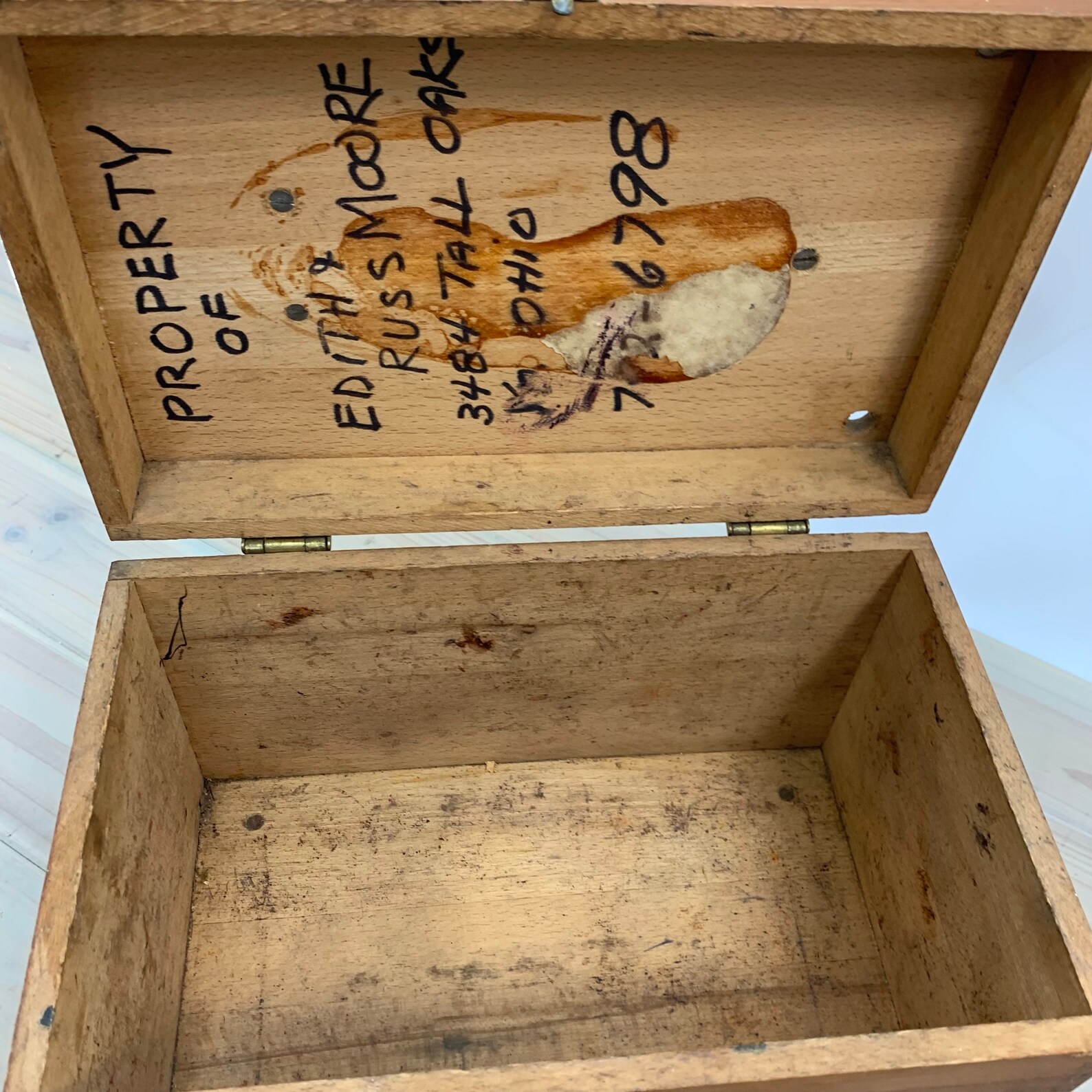 ronson shoe shine box