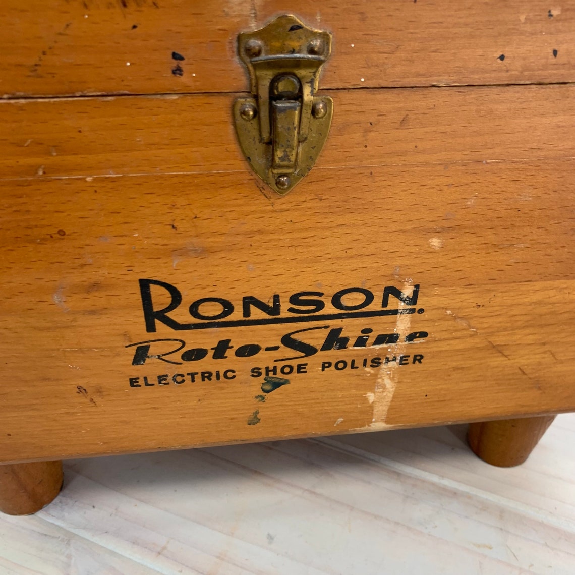 ronson shoe shine box