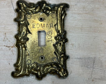 Single Cast Brass Metal Switch Cover