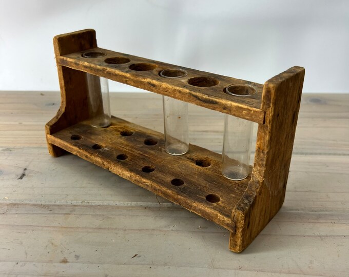 Vintage Science Test Tube Holder, Science Classroom, Chemistry Etsy