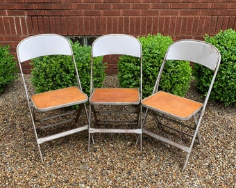Vintage Folding Chair, American Seating, Grand Rapids