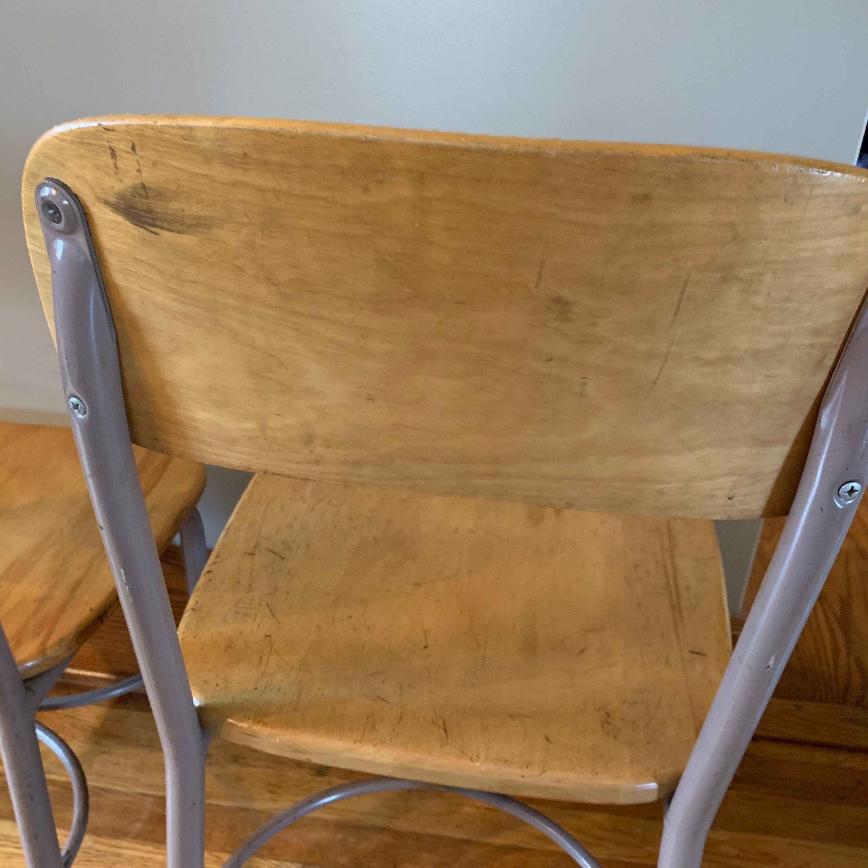 ヴィンテージ　スクールチェア 2色セット　Heywood Wakefield Vintage HEYWOOD WAKEFIELD Children's School Chair HEY