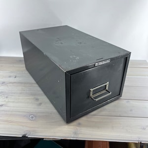 Card Catalog, Steel, Industrial Gray, Metal Case, Steel Master, File Drawers, File Storage,