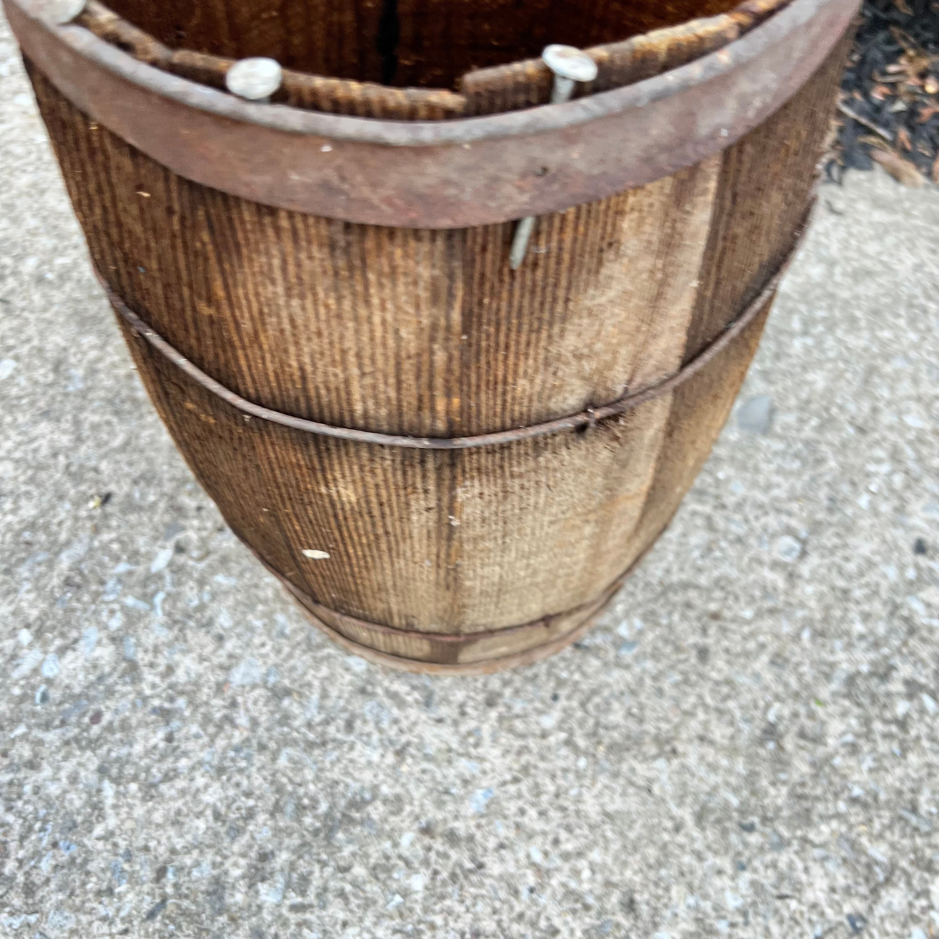 Wood Nail Keg Barrel, Table Barrel,Wooden Barrel, Nail Keg, Mini Barrel