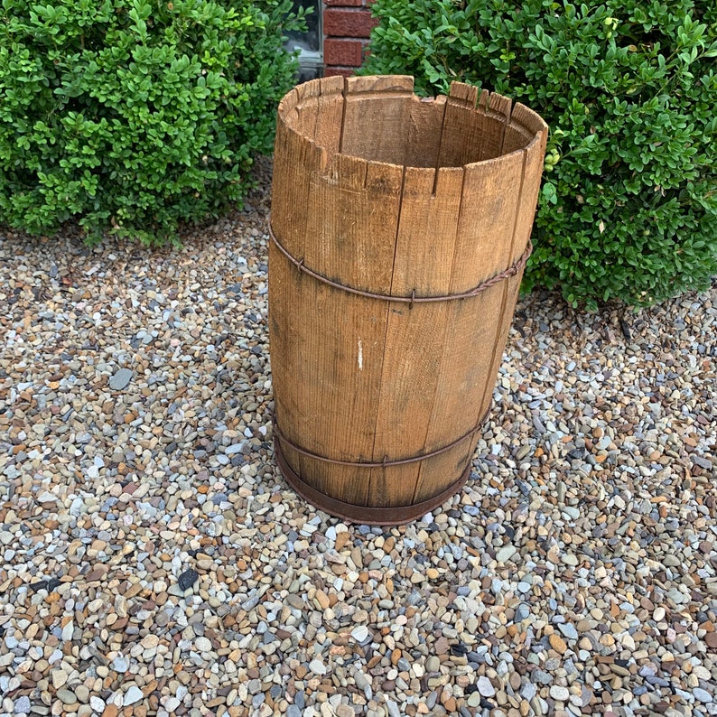 Wood Nail Keg Barrel, Table Barrel,Wooden Barrel, Nail Keg, Mini Barrel