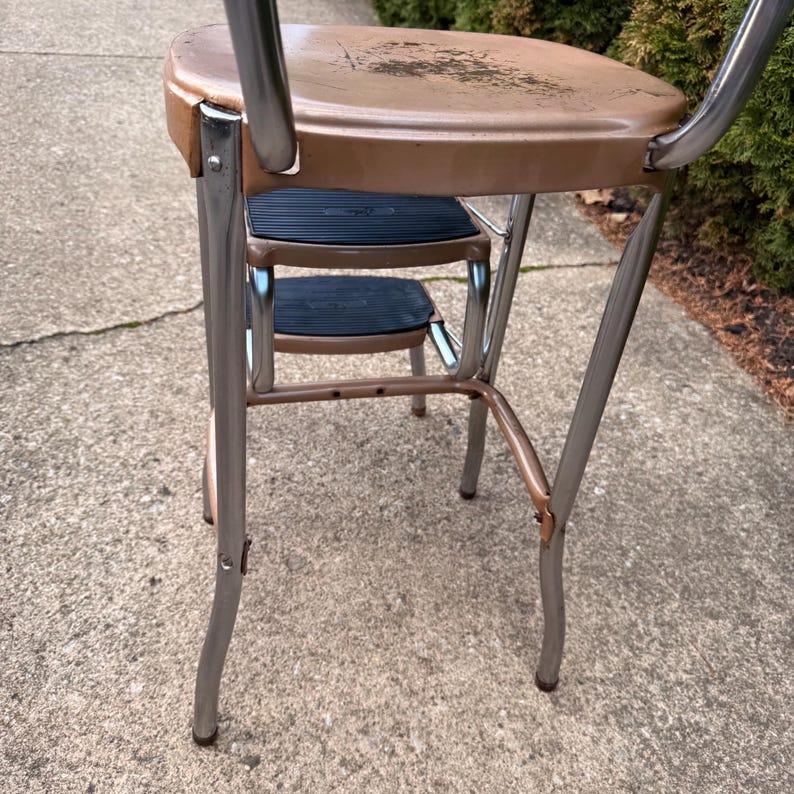 Cosco Shabby Chic Kitchen Stool,metal Stool, Kitchen Chair, Step Stool ...